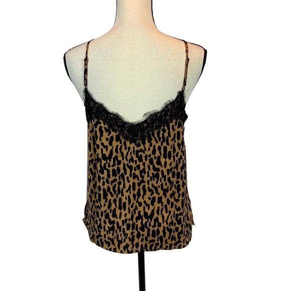 BP Animal Print Lace Print Camisole - Black / Brown - size Small - Picture 3 of 10